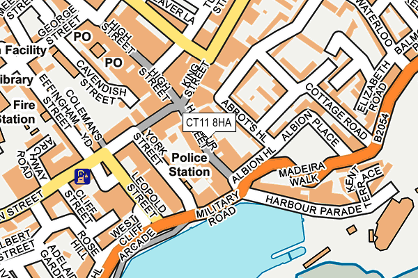 CT11 8HA map - OS OpenMap – Local (Ordnance Survey)