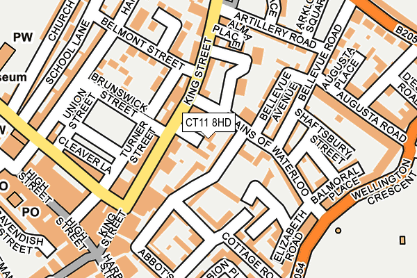 CT11 8HD map - OS OpenMap – Local (Ordnance Survey)