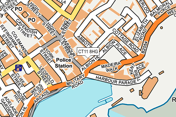 CT11 8HG map - OS OpenMap – Local (Ordnance Survey)