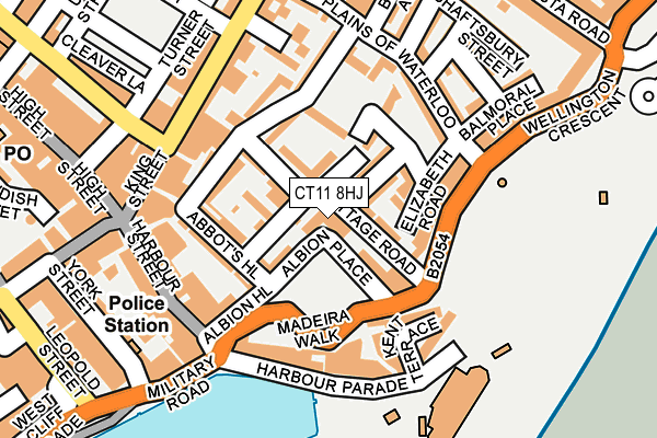 CT11 8HJ map - OS OpenMap – Local (Ordnance Survey)