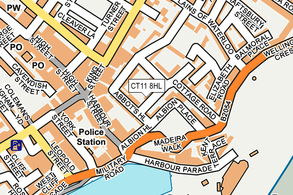 CT11 8HL map - OS OpenMap – Local (Ordnance Survey)