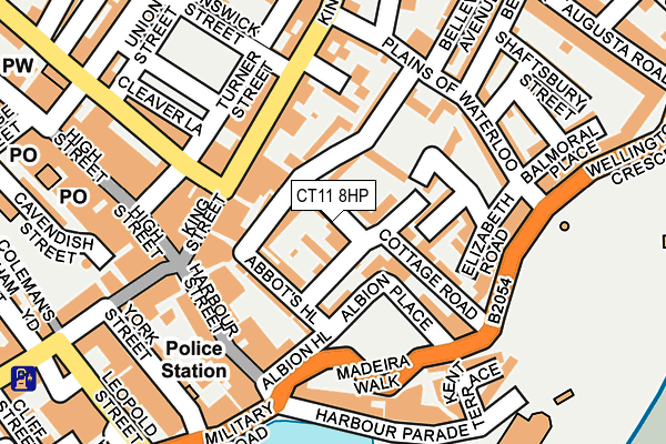 CT11 8HP map - OS OpenMap – Local (Ordnance Survey)