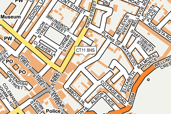 CT11 8HS map - OS OpenMap – Local (Ordnance Survey)