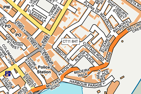 CT11 8HT map - OS OpenMap – Local (Ordnance Survey)