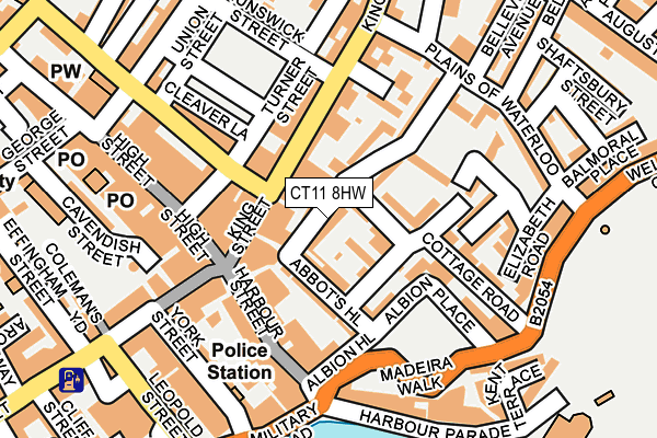 CT11 8HW map - OS OpenMap – Local (Ordnance Survey)