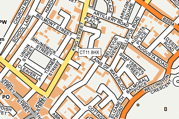 CT11 8HX map - OS OpenMap – Local (Ordnance Survey)