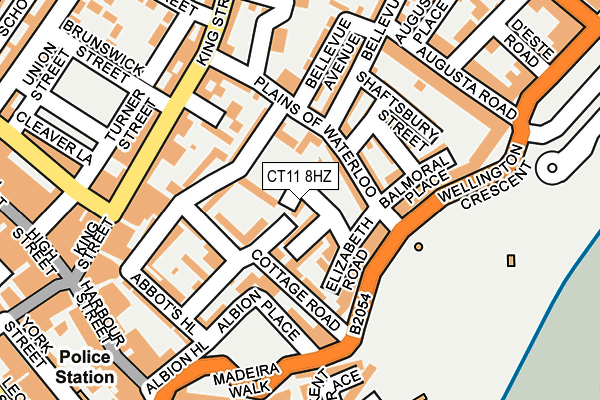 CT11 8HZ map - OS OpenMap – Local (Ordnance Survey)