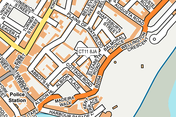 CT11 8JA map - OS OpenMap – Local (Ordnance Survey)
