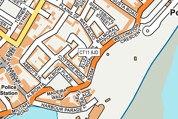 CT11 8JD map - OS OpenMap – Local (Ordnance Survey)