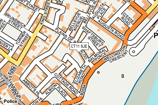 CT11 8JE map - OS OpenMap – Local (Ordnance Survey)