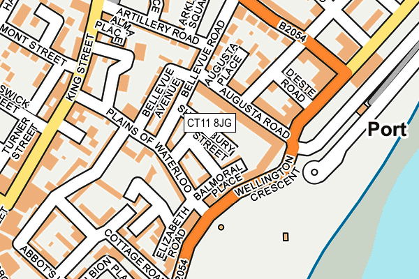CT11 8JG map - OS OpenMap – Local (Ordnance Survey)