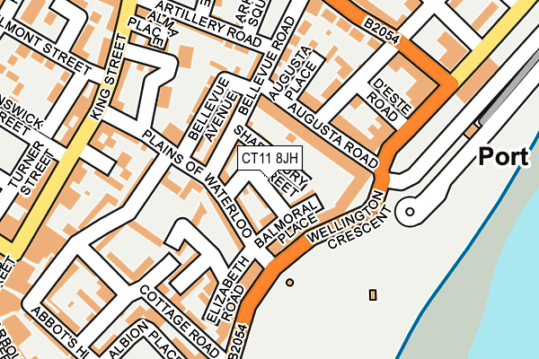 CT11 8JH map - OS OpenMap – Local (Ordnance Survey)
