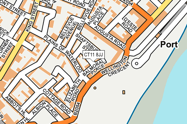 CT11 8JJ map - OS OpenMap – Local (Ordnance Survey)