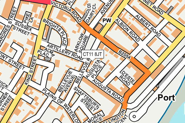 CT11 8JT map - OS OpenMap – Local (Ordnance Survey)