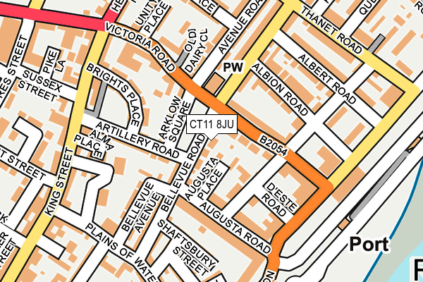 CT11 8JU map - OS OpenMap – Local (Ordnance Survey)