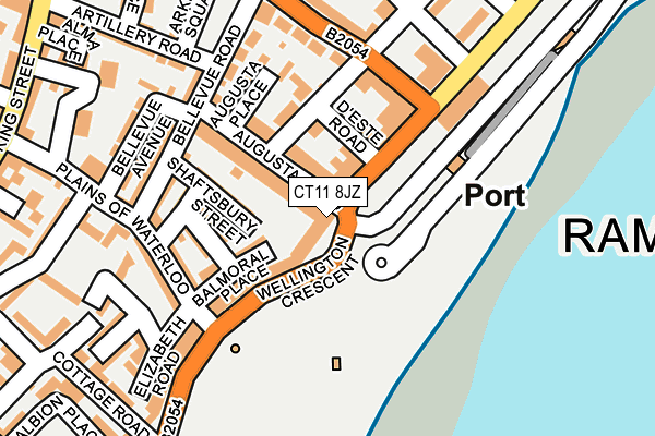 CT11 8JZ map - OS OpenMap – Local (Ordnance Survey)
