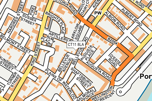 CT11 8LA map - OS OpenMap – Local (Ordnance Survey)