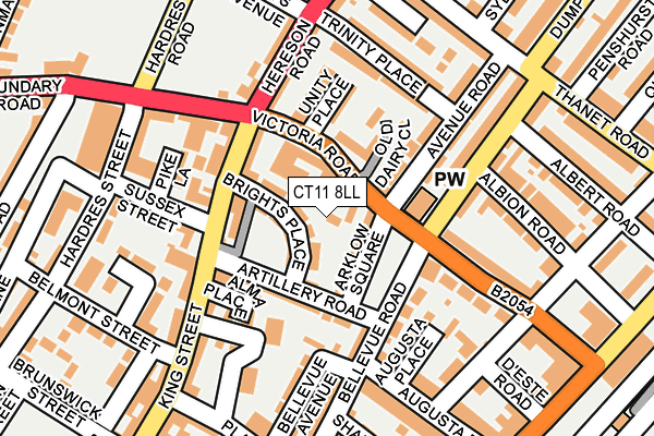 CT11 8LL map - OS OpenMap – Local (Ordnance Survey)