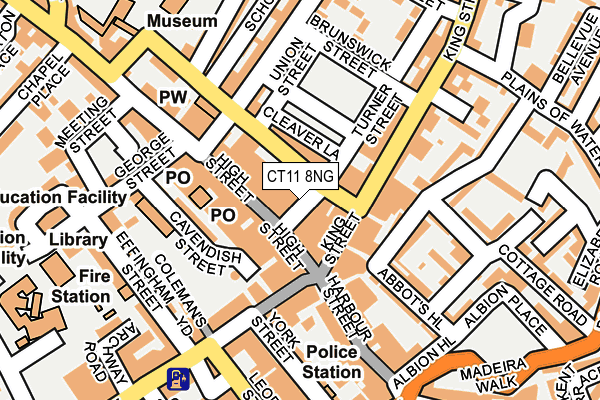 CT11 8NG map - OS OpenMap – Local (Ordnance Survey)