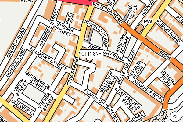 CT11 8NH map - OS OpenMap – Local (Ordnance Survey)