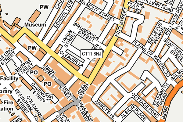 CT11 8NJ map - OS OpenMap – Local (Ordnance Survey)