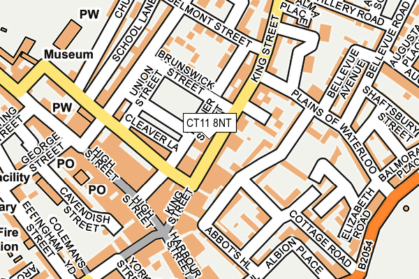 CT11 8NT map - OS OpenMap – Local (Ordnance Survey)