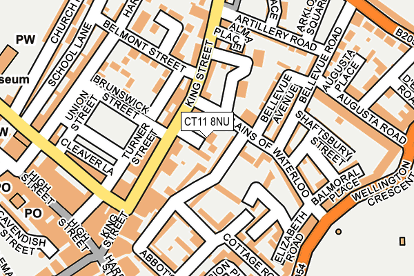 CT11 8NU map - OS OpenMap – Local (Ordnance Survey)