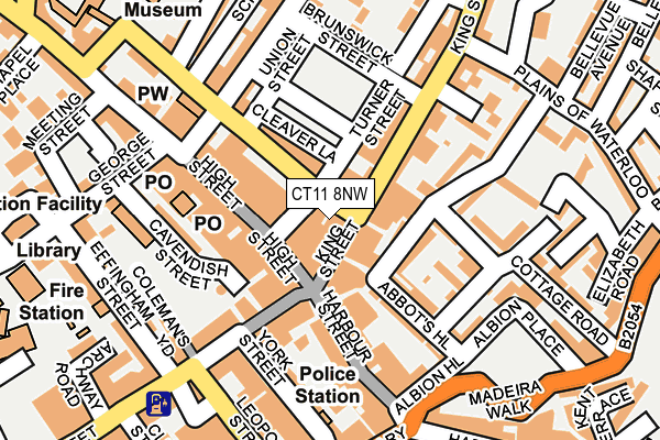 CT11 8NW map - OS OpenMap – Local (Ordnance Survey)