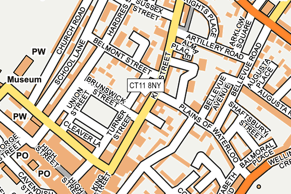 CT11 8NY map - OS OpenMap – Local (Ordnance Survey)