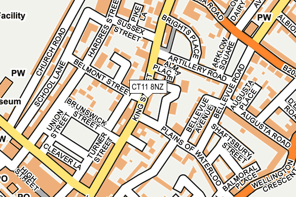 CT11 8NZ map - OS OpenMap – Local (Ordnance Survey)