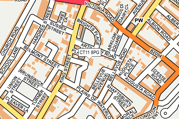 CT11 8PG map - OS OpenMap – Local (Ordnance Survey)