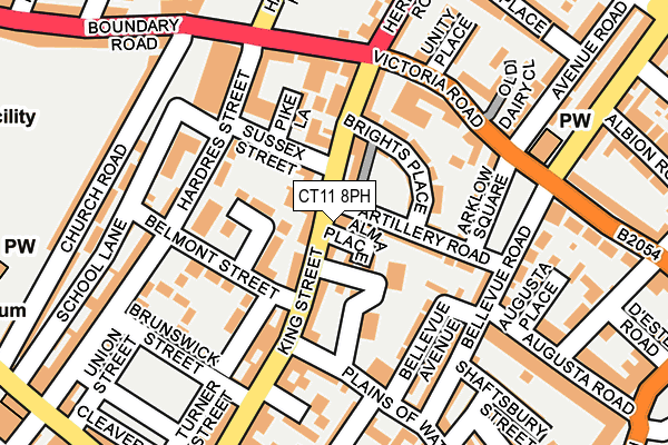 CT11 8PH map - OS OpenMap – Local (Ordnance Survey)