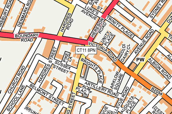 CT11 8PN map - OS OpenMap – Local (Ordnance Survey)