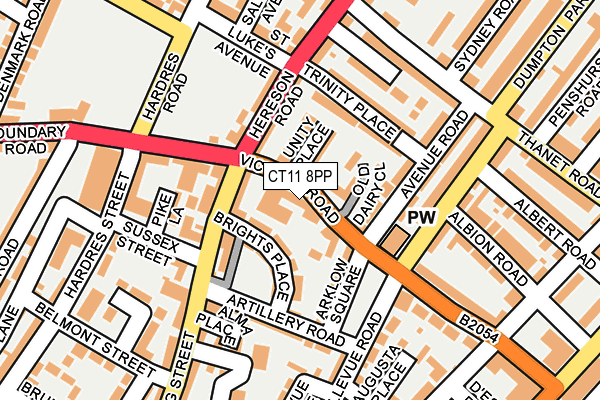 CT11 8PP map - OS OpenMap – Local (Ordnance Survey)