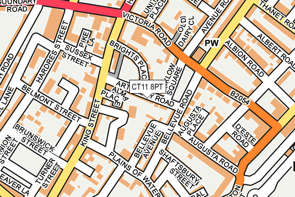 CT11 8PT map - OS OpenMap – Local (Ordnance Survey)