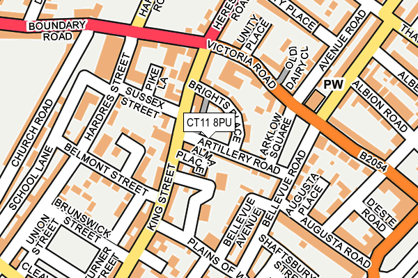 CT11 8PU map - OS OpenMap – Local (Ordnance Survey)