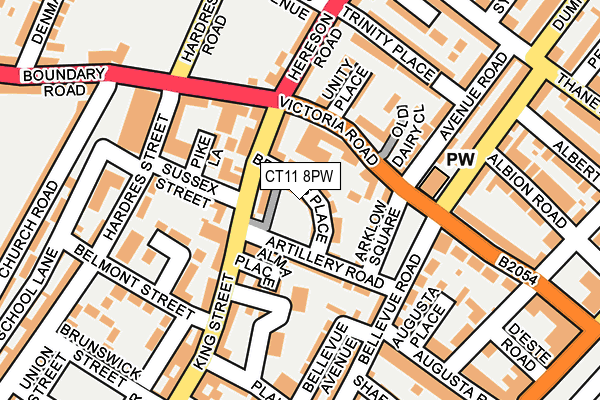 CT11 8PW map - OS OpenMap – Local (Ordnance Survey)