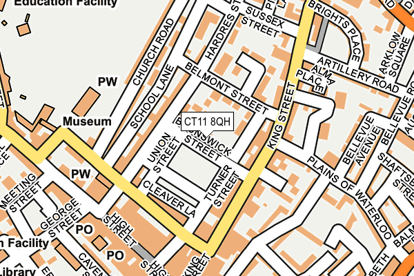 CT11 8QH map - OS OpenMap – Local (Ordnance Survey)