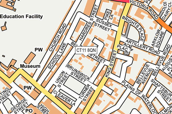CT11 8QN map - OS OpenMap – Local (Ordnance Survey)