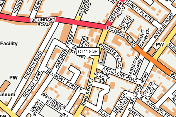 CT11 8QR map - OS OpenMap – Local (Ordnance Survey)