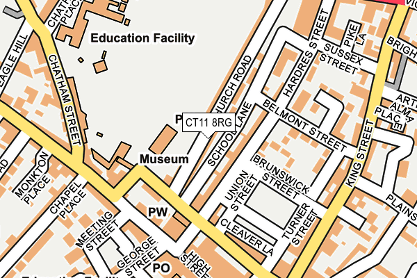 CT11 8RG map - OS OpenMap – Local (Ordnance Survey)