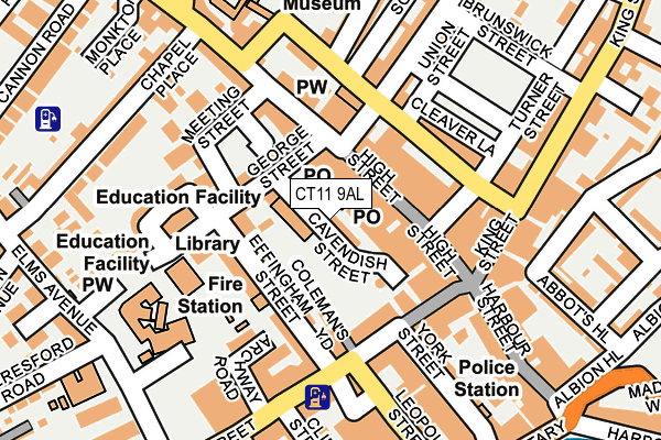 CT11 9AL map - OS OpenMap – Local (Ordnance Survey)