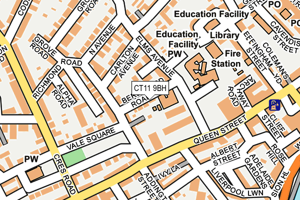 CT11 9BH map - OS OpenMap – Local (Ordnance Survey)