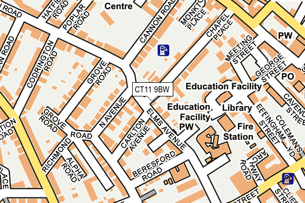 CT11 9BW map - OS OpenMap – Local (Ordnance Survey)