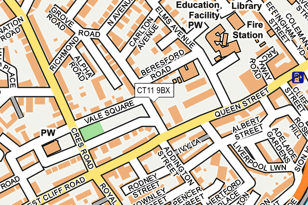 CT11 9BX map - OS OpenMap – Local (Ordnance Survey)