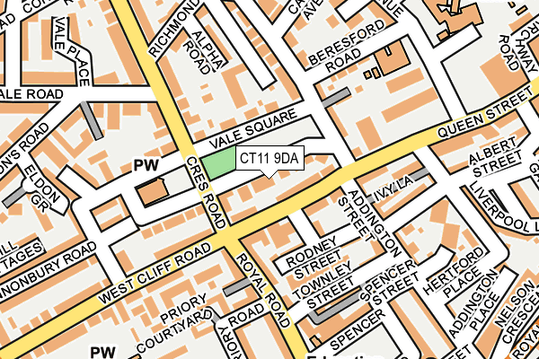CT11 9DA map - OS OpenMap – Local (Ordnance Survey)