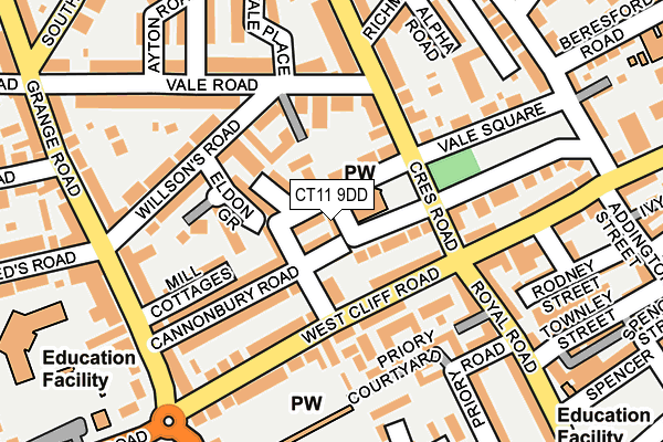CT11 9DD map - OS OpenMap – Local (Ordnance Survey)