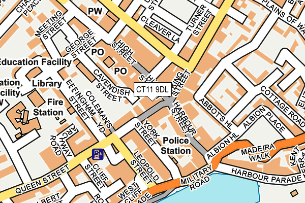 CT11 9DL map - OS OpenMap – Local (Ordnance Survey)