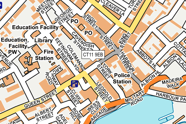 CT11 9EB map - OS OpenMap – Local (Ordnance Survey)