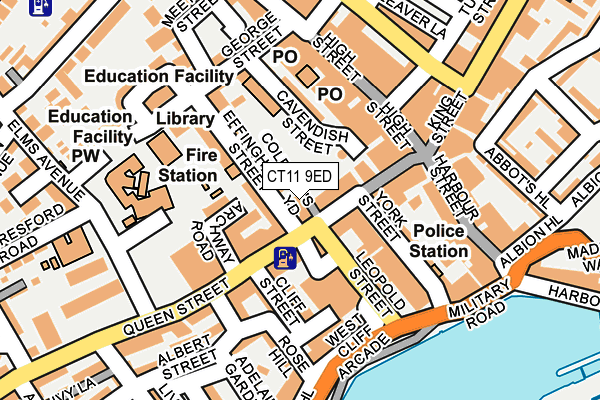 CT11 9ED map - OS OpenMap – Local (Ordnance Survey)